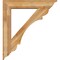 Ekena Millwork Olympic Traditional Rough Sawn Bracket w/ Offset Brace, Western Red Cedar, 8"W x 40"D x 44"H BKT0806X40X44OLY01RWR - alternate 4